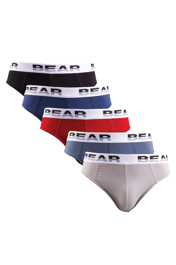 Men's 5 Pack Mini Briefs - Blue/Greys
