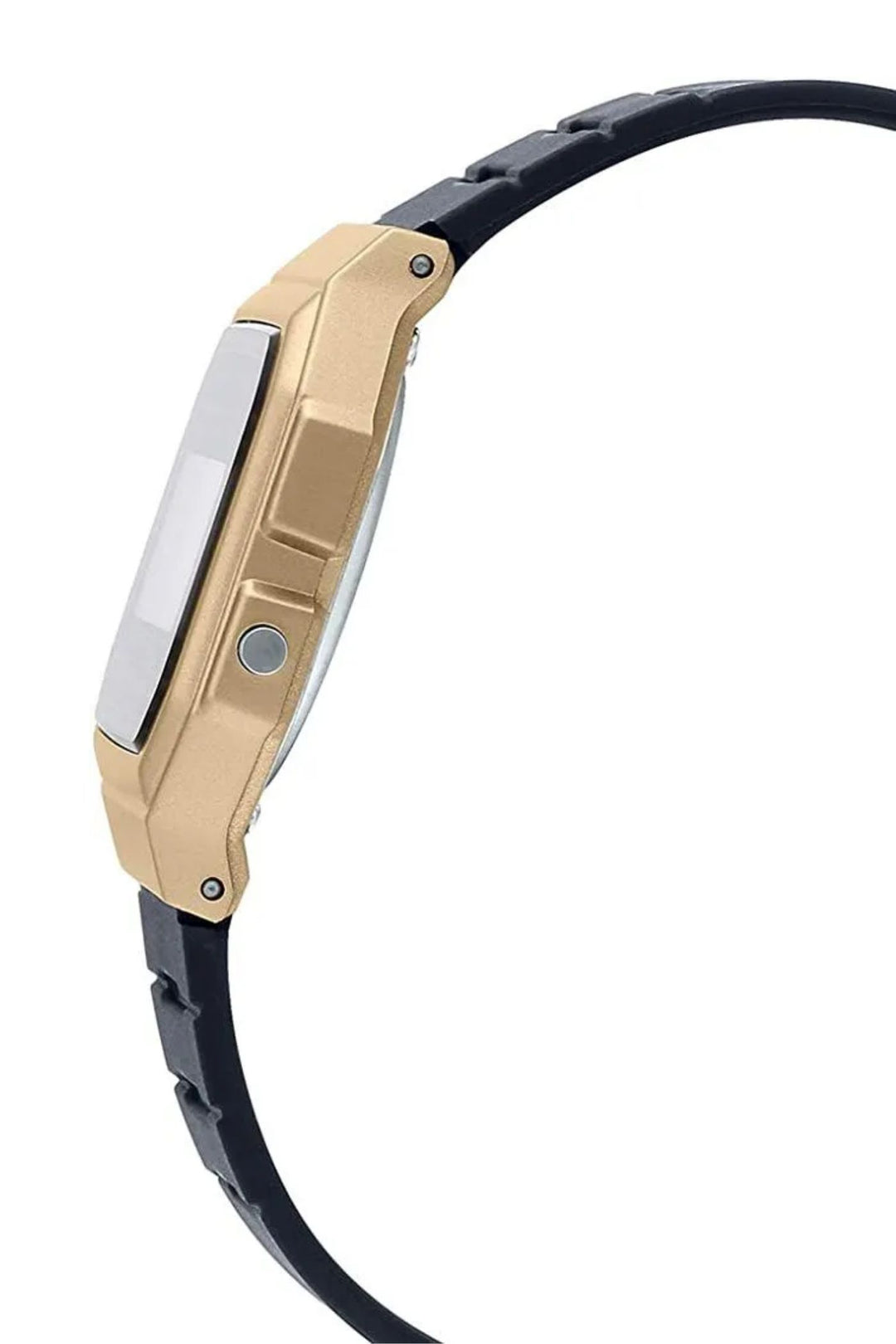 Digital Gold Case Watch - Black