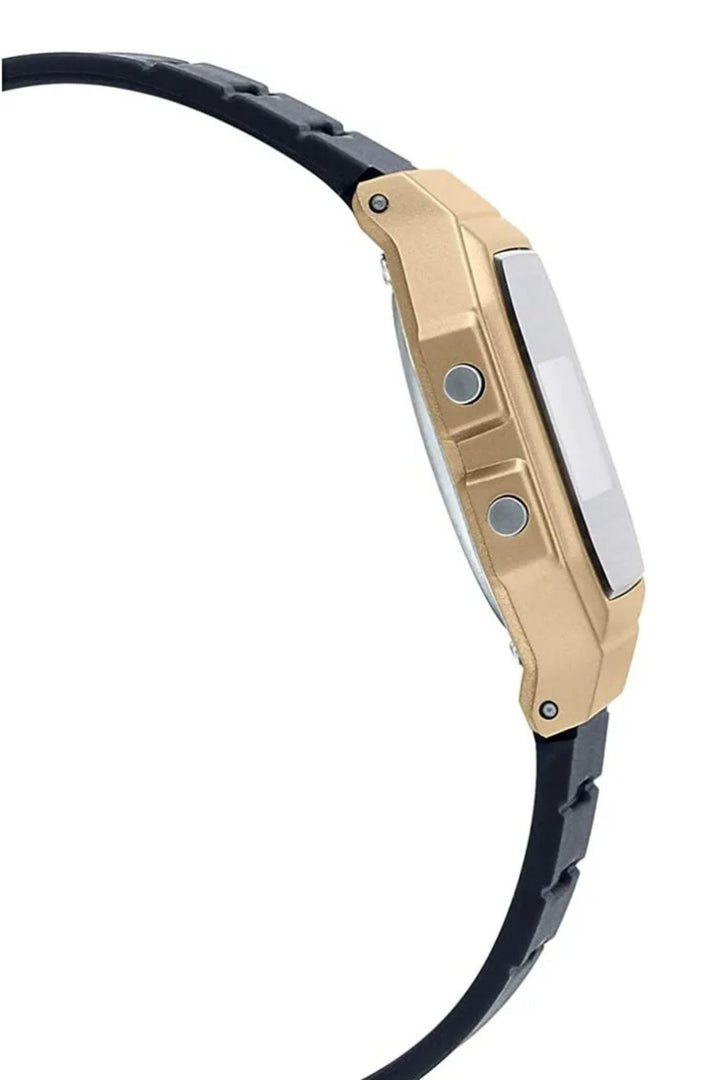 Digital Gold Case Watch - Black