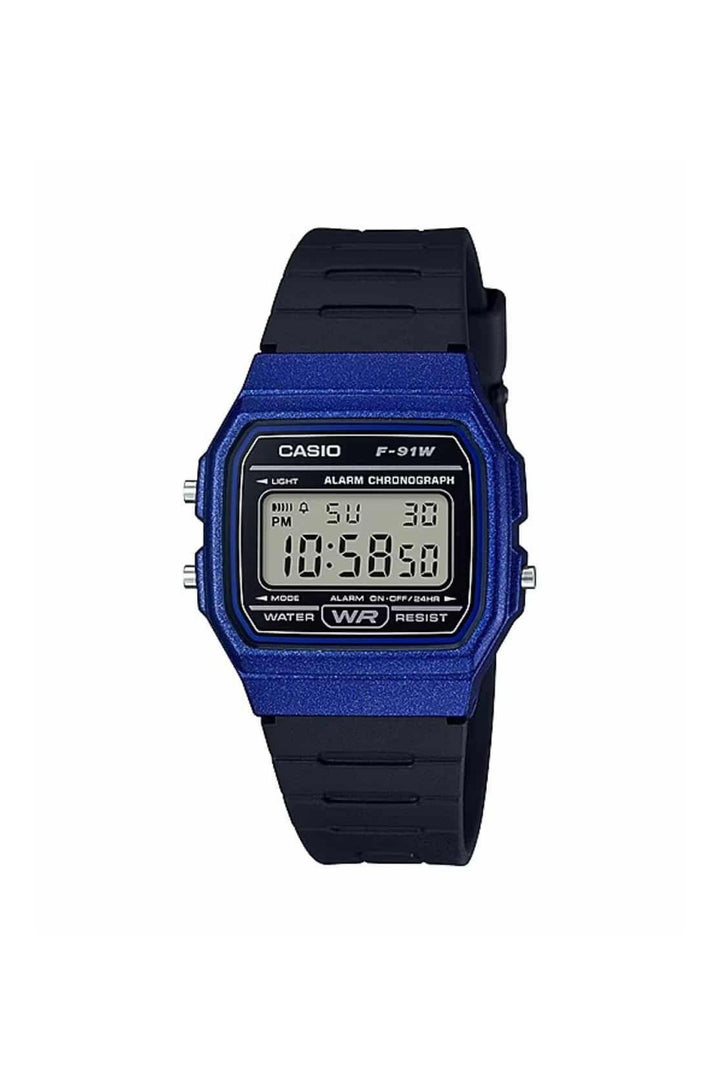 Standard Digital Blue Case Watch - Black