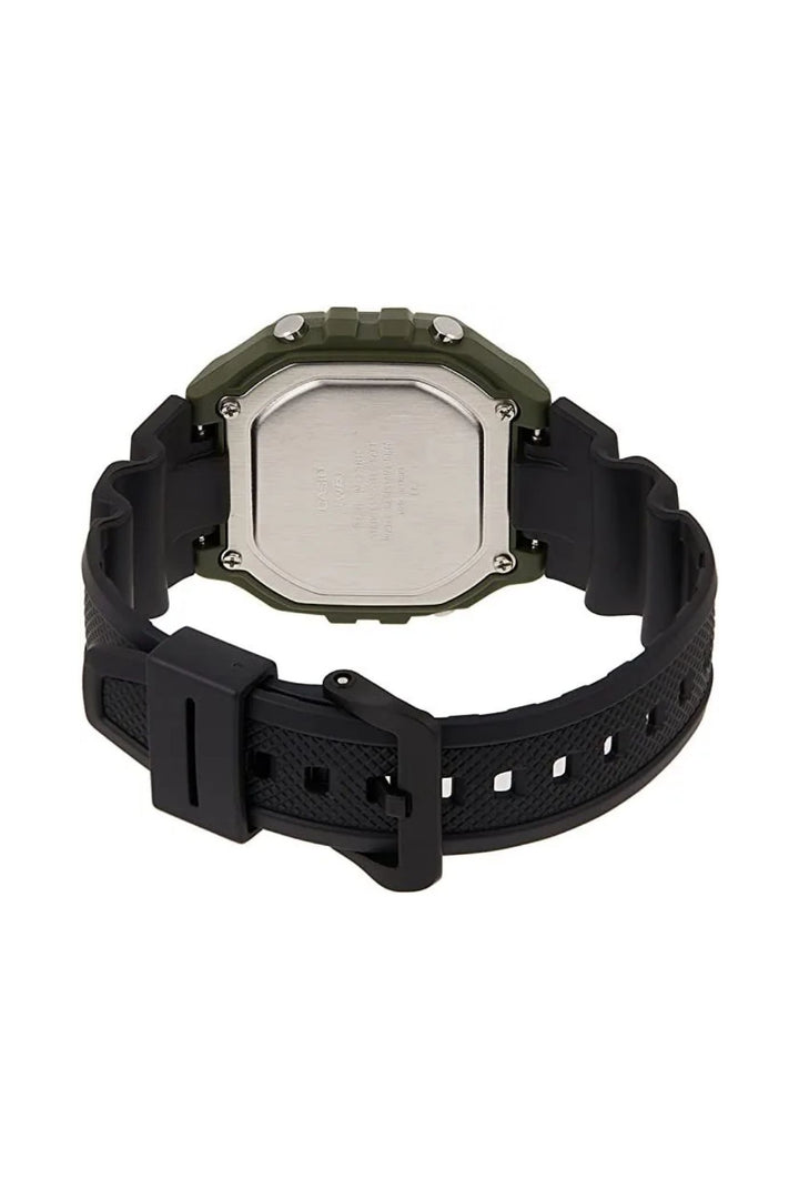 Digital Sport Green Case Watch - Black