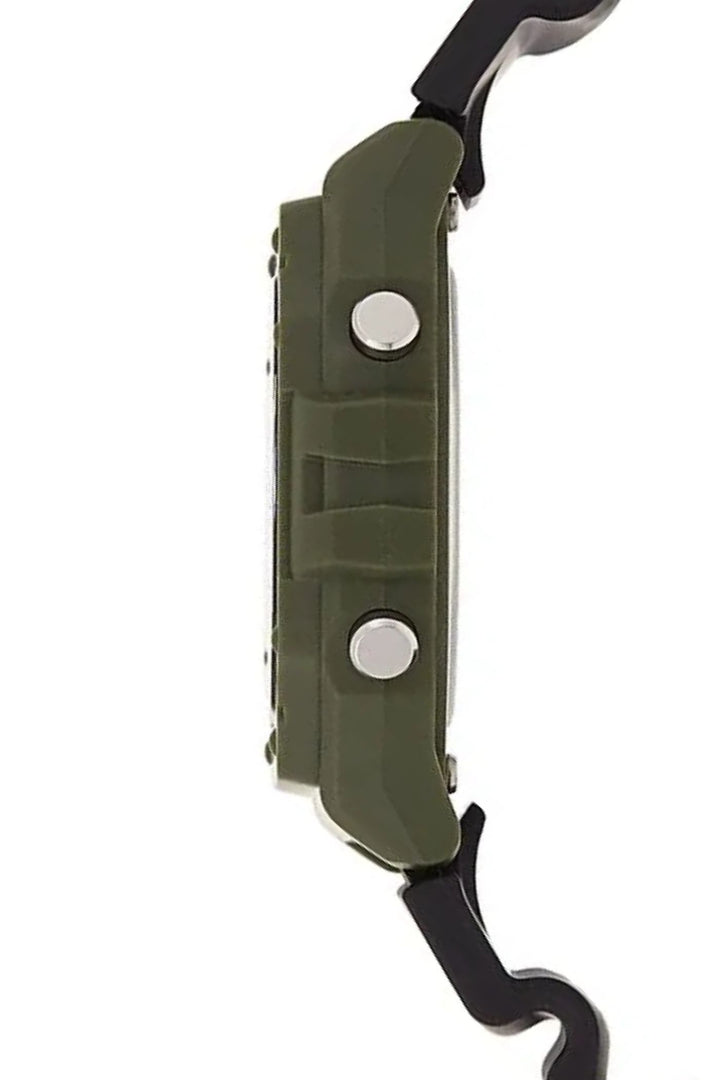 Digital Sport Green Case Watch - Black