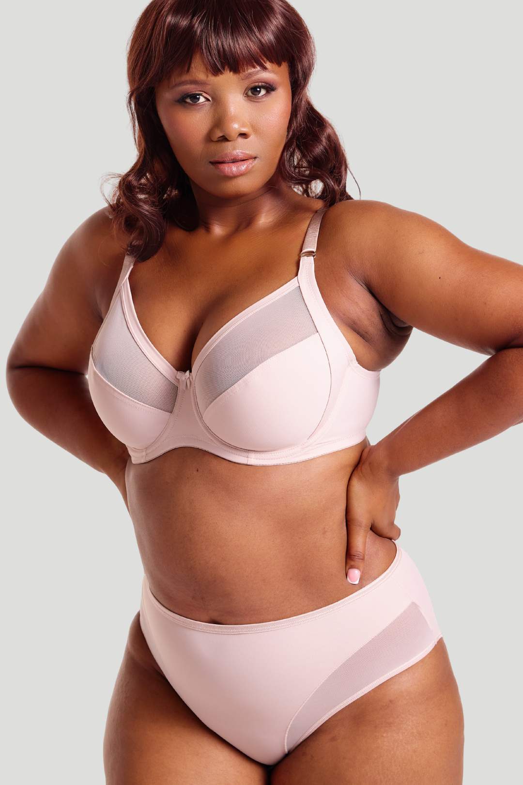 Matt & Sheer Underwire Bra - Beige