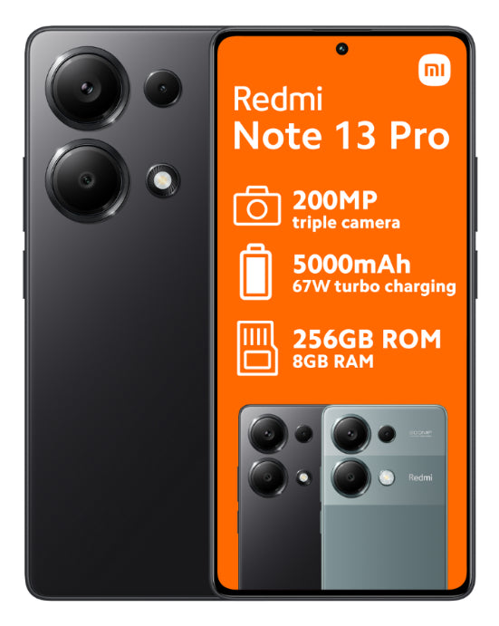 Redmi Note 13 Pro 256GB Dual Sim Black Cellphone