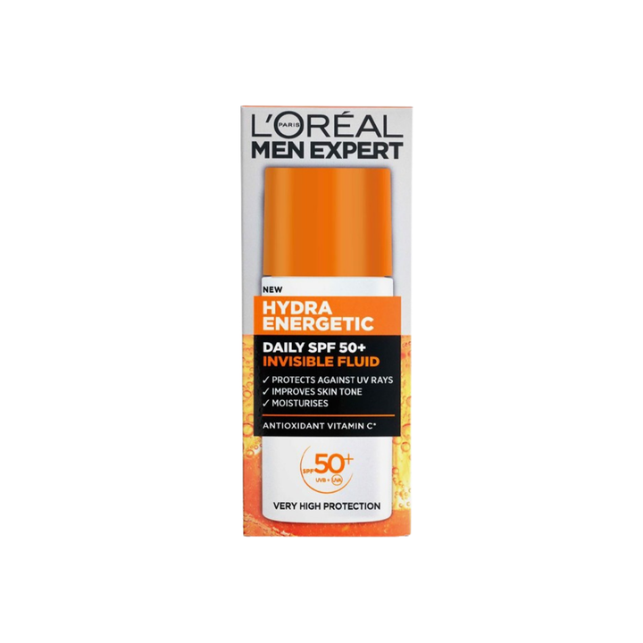 Men Expert Hydr Energetic Spf50+ Fluid