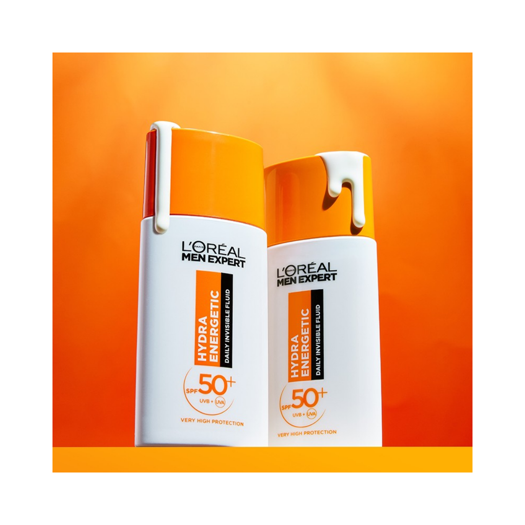 Men Expert Hydr Energetic Spf50+ Fluid