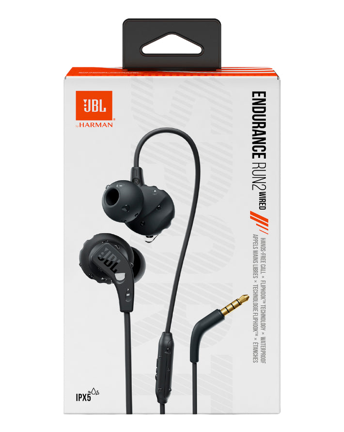 Endurance Run 2 Wired In Ear Headphones - Black