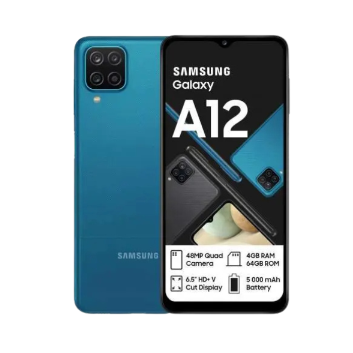 Galaxy A12 Dual Sim Cellphone- Blue