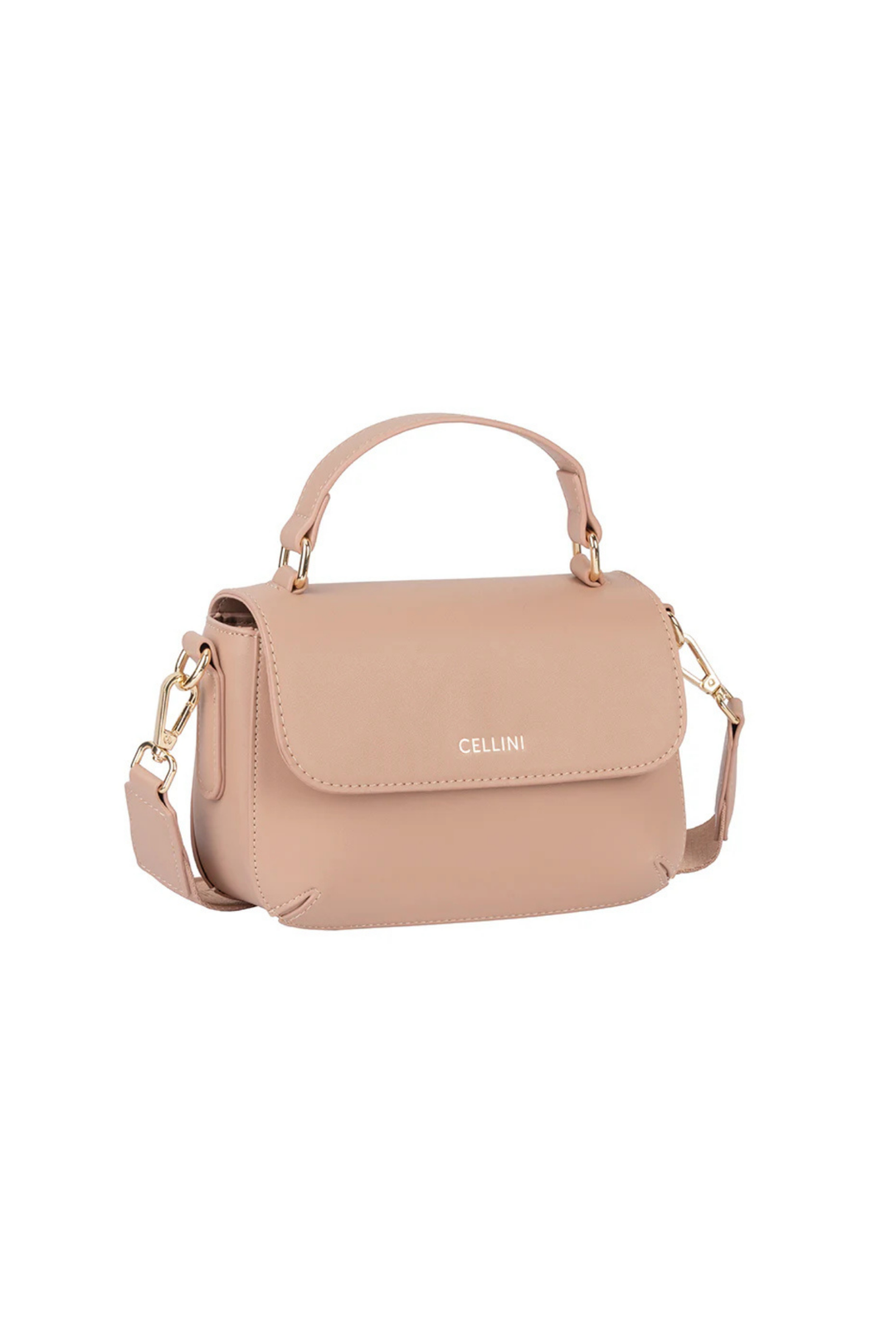 Hazel Flapover Sling Bag - Beige