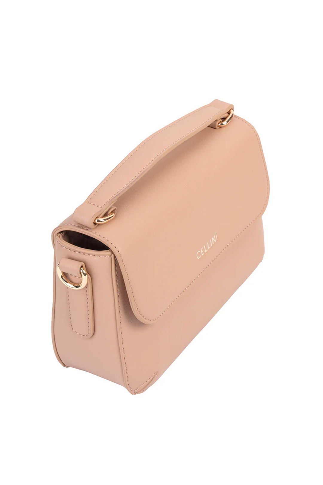 Hazel Flapover Sling Bag - Beige