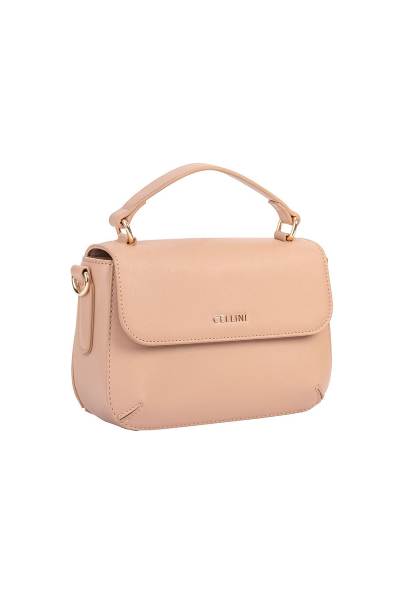 Hazel Flapover Sling Bag - Beige