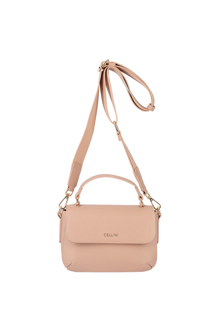 Hazel Flapover Sling Bag - Beige