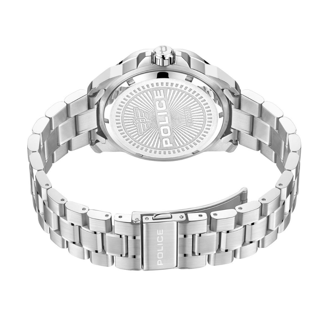 3 Hand Date Blue Dial Stainless Steel Watch - Silver