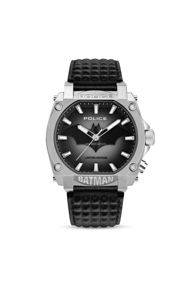 Stainless Steel Case & Black Dial "BATMAN" Watch With Led Back Light