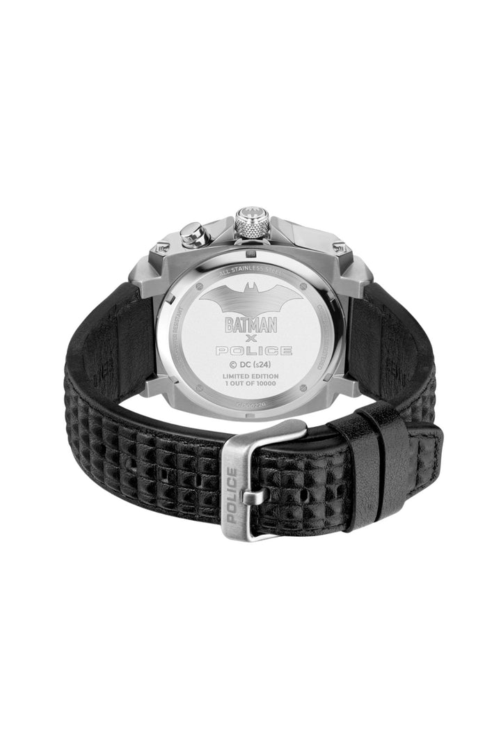Stainless Steel Case & Black Dial "BATMAN" Watch With Led Back Light