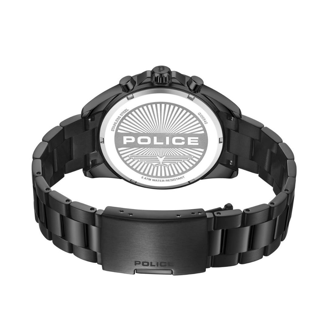 Black Case Matt Black Dial Watch With Matt Black Strap