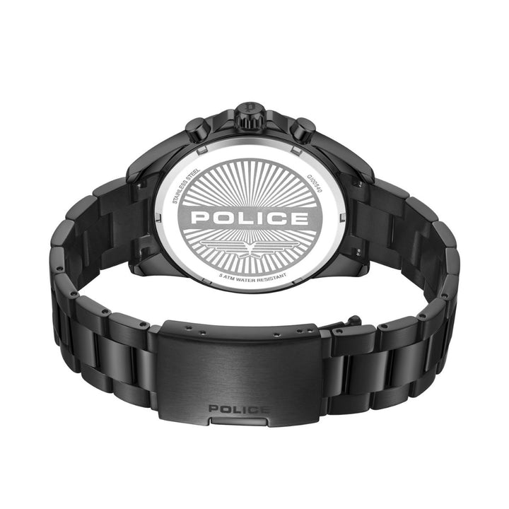 Black Case Matt Black Dial Watch With Matt Black Strap