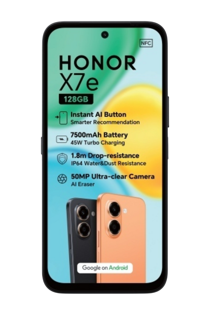 X7E 128GB+ 6GB Dual Sim Cellphone - Orange Bundle