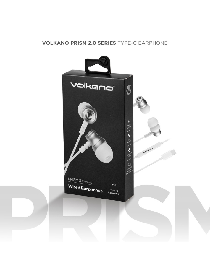 Prism Type C Earphones - White