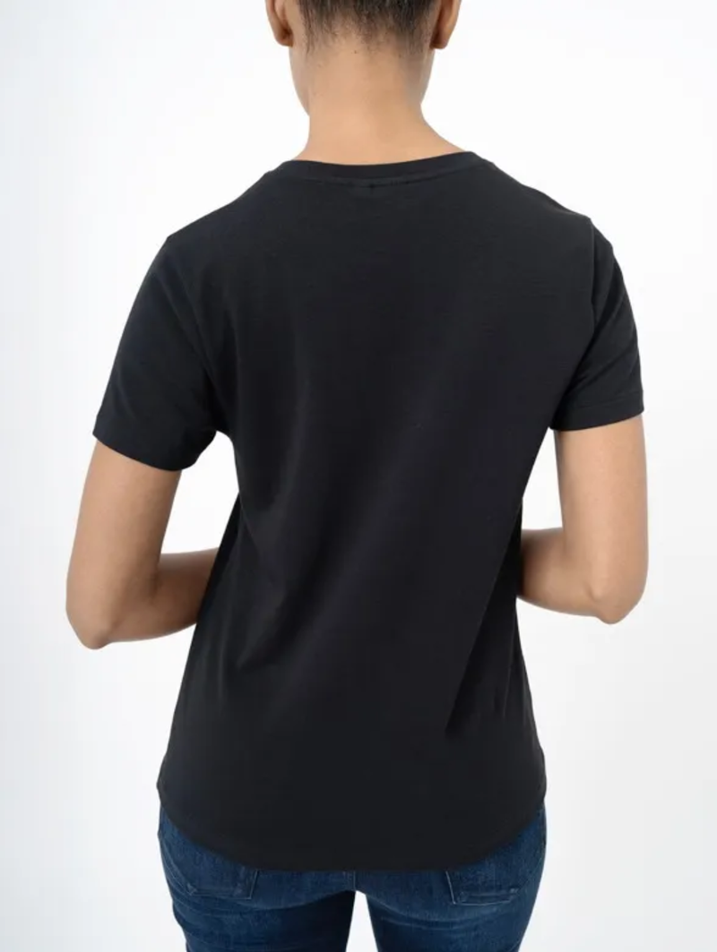 Bella Embroidered T-Shirt - Black