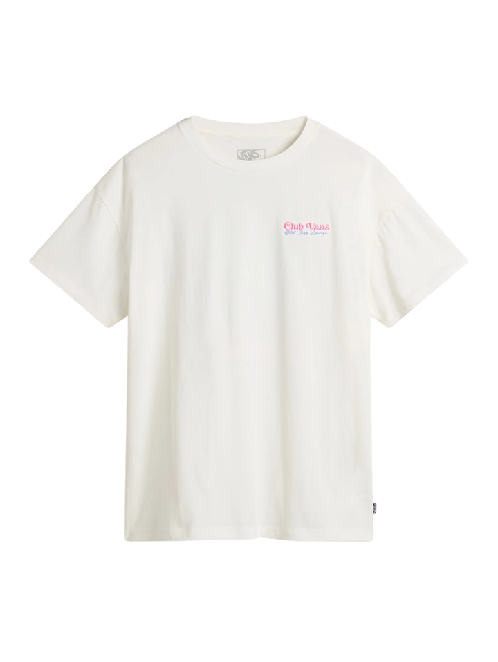 Flower Chello Oversized Tee - Cream