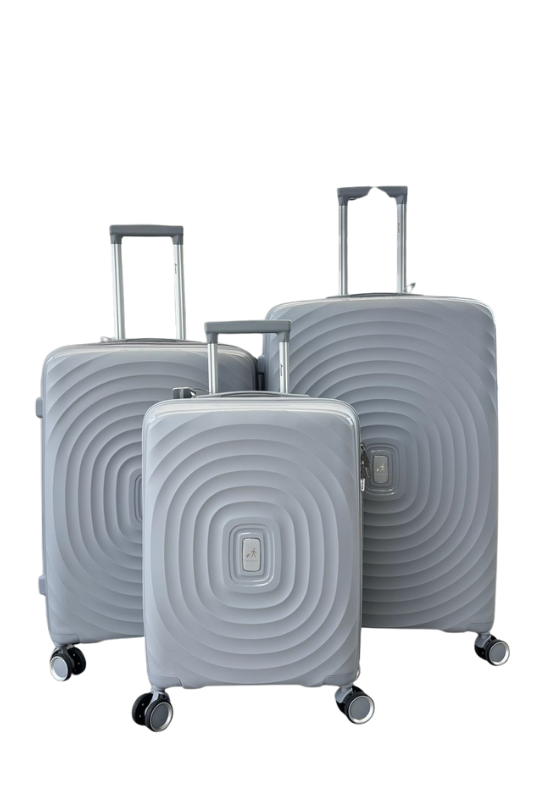 Travelwize Ripple 4-Wheel Spinner Luggage - Platinum