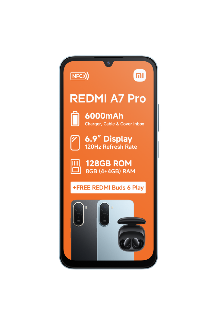 Redmi A7 PRO 8GB+128GB BUNDLE Dual Sim Cellphone - Blue