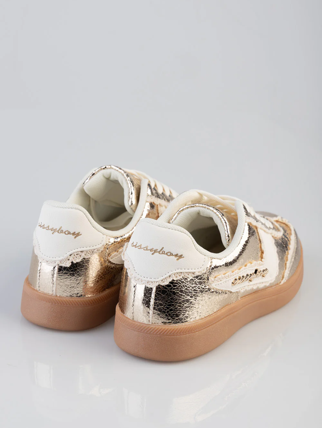 Mylie Textured Sneaker - Gold
