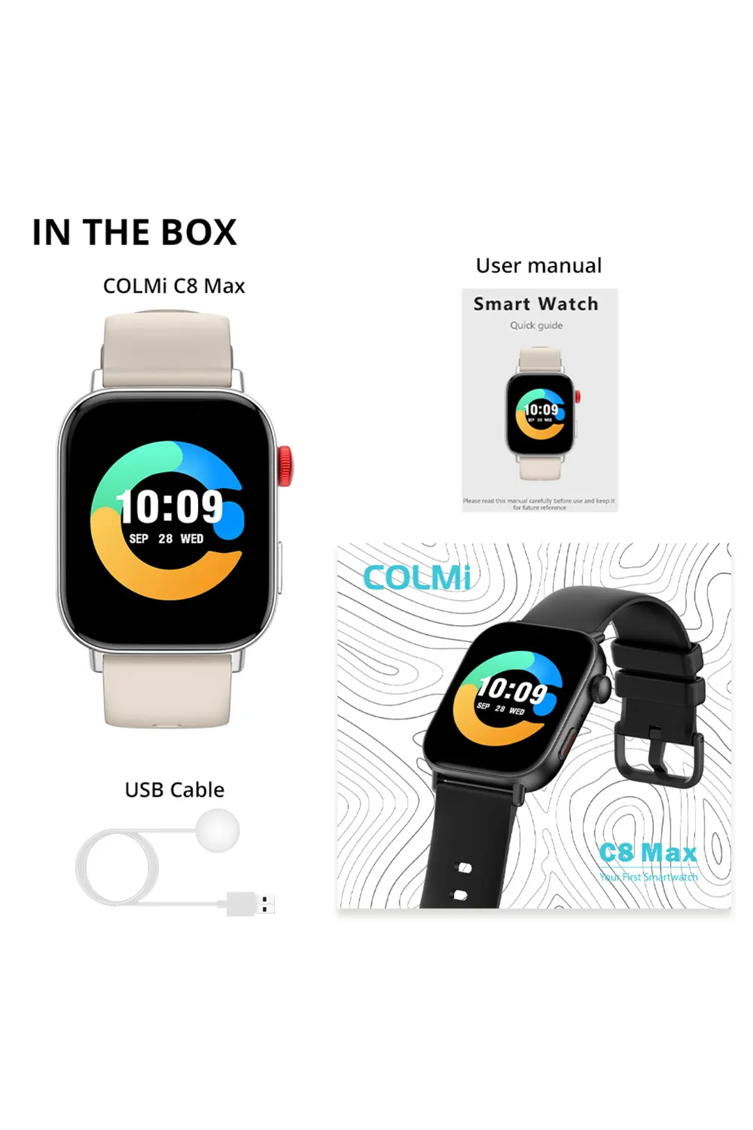 C8 MAX 1.93'' Smart Watch - Silver