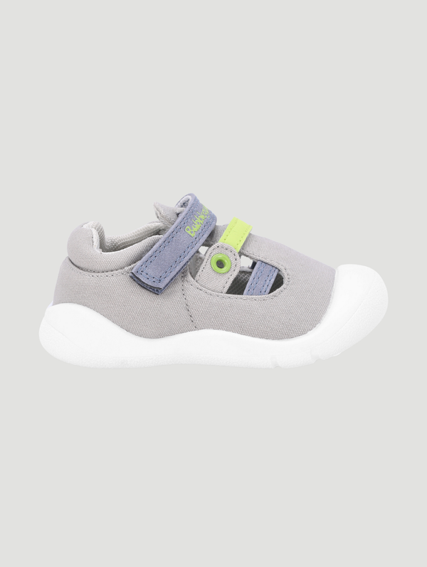 Pre-Boys Multi Strap Sneaker - Grey