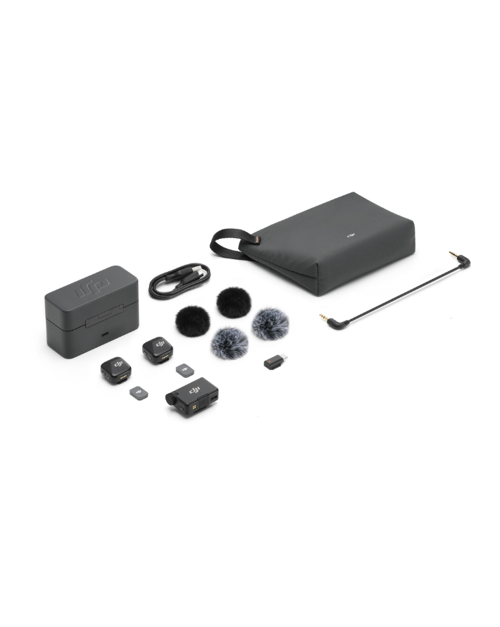 DJI Mic Mini - Wireless Microphone Bundle (2 Tx + 1 Rx + Charging Case)