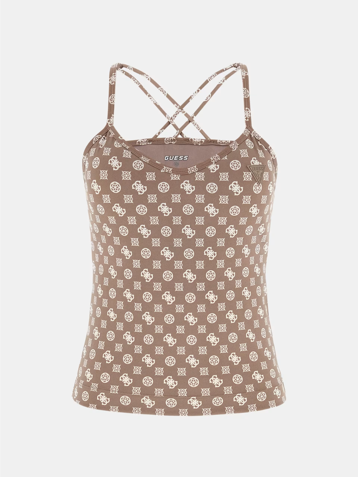 Peony Logomania Active Top - Taupe