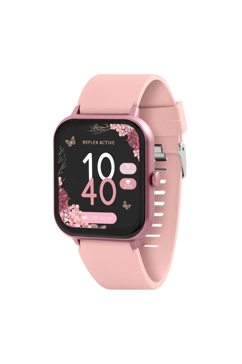 Pink Strap Smart Watch (Series 17) & TWS Earbud Set