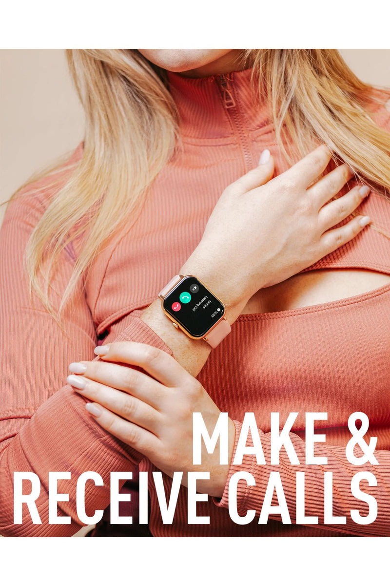 Nexus 100 S Pink Smart Watch (Series 23) & TWS Earbud Set