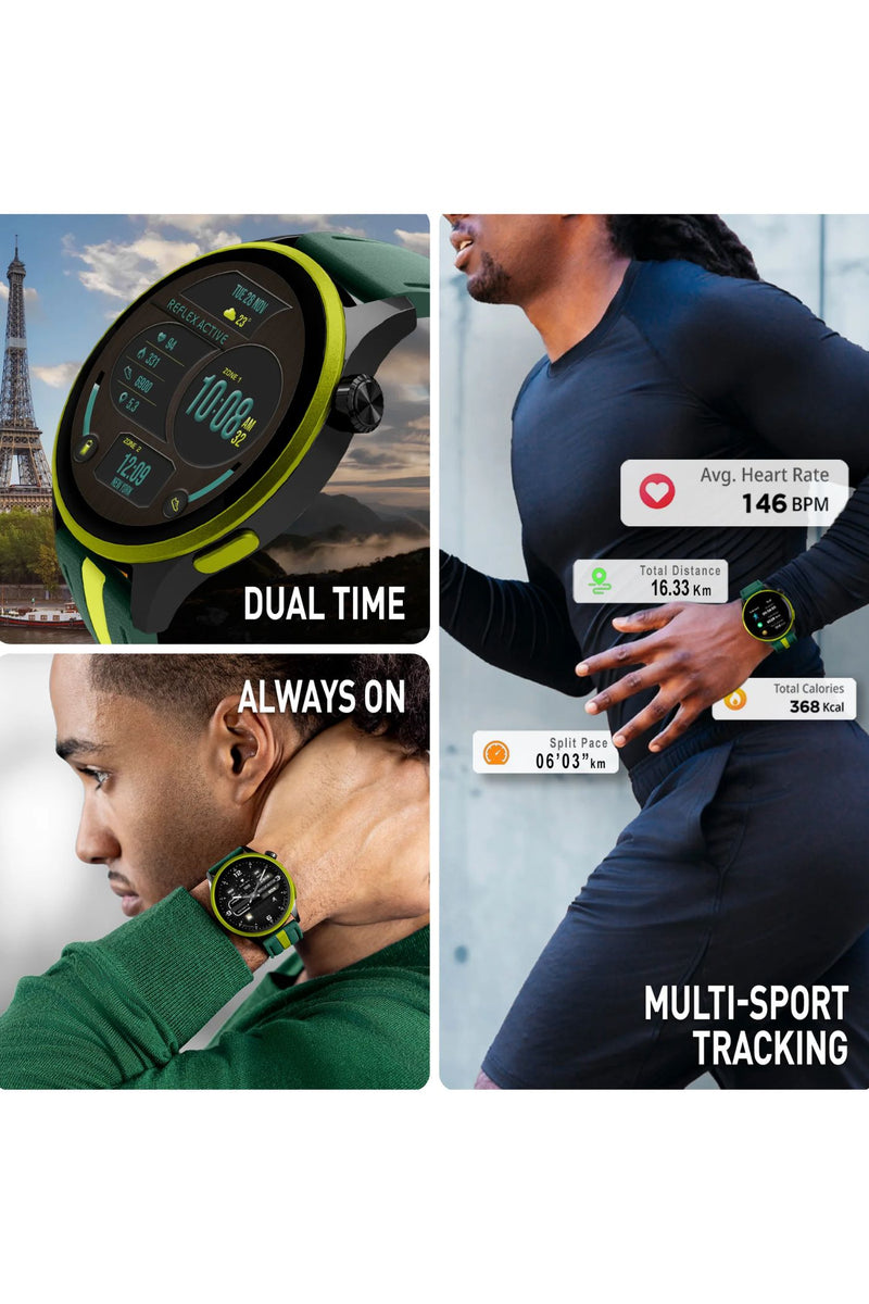 Venture 400 R AMOLED GPS Smart Calling Watch (Series 54) - Green/Yellow
