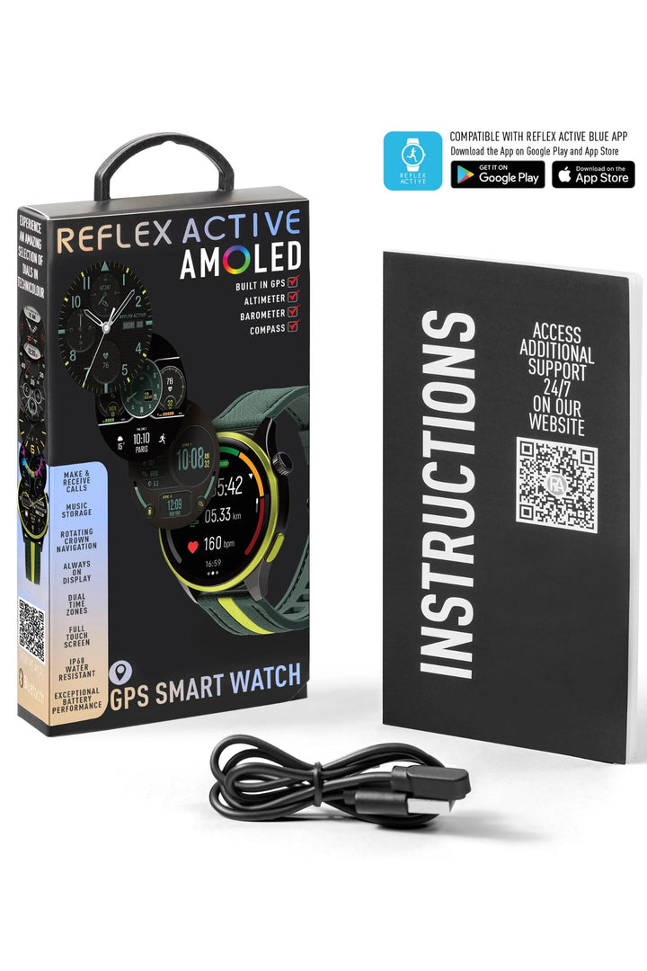 Venture 400 R AMOLED GPS Smart Calling Watch (Series 54) - Green/Yellow