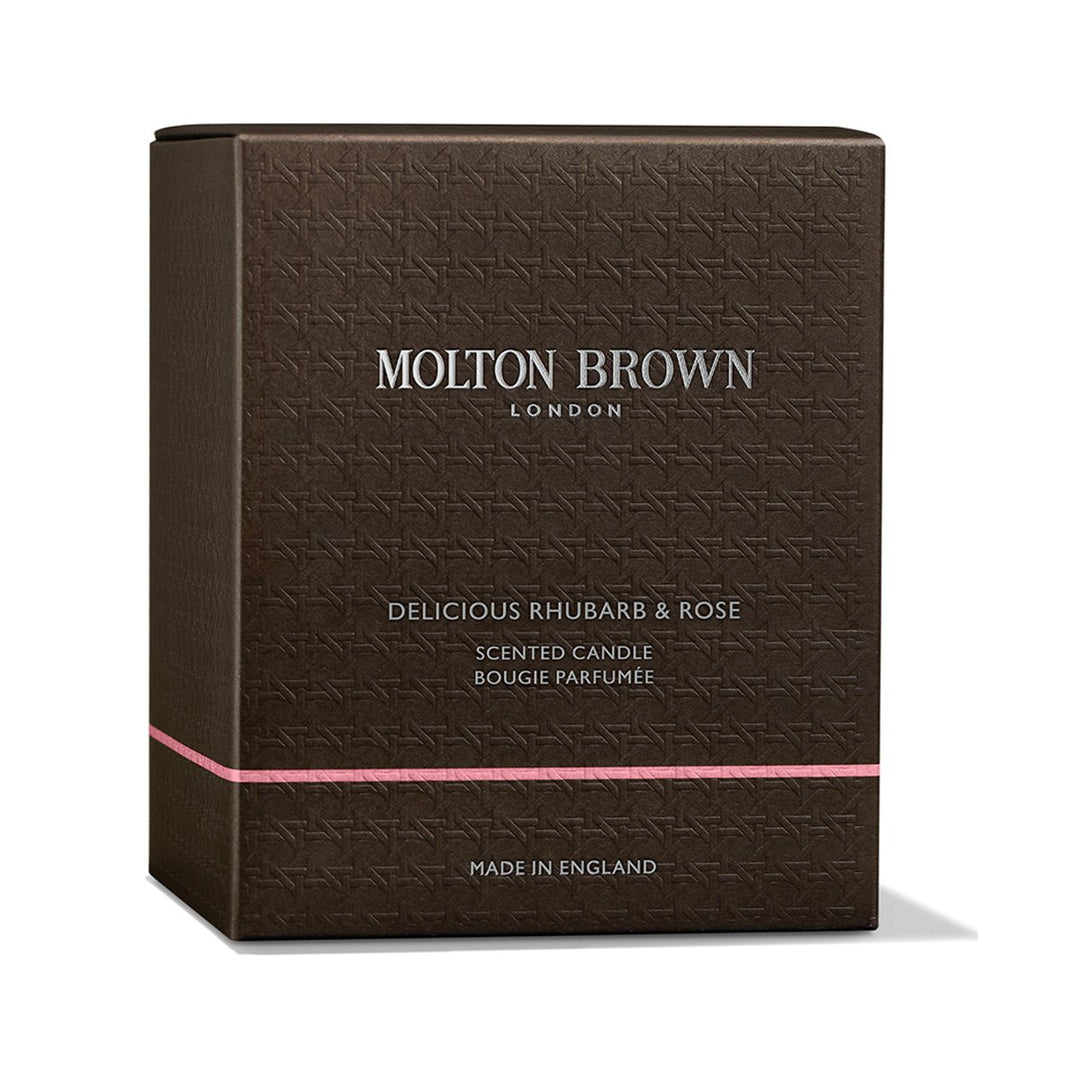 Delicious Rhubarb & Rose Scented Candle 190g