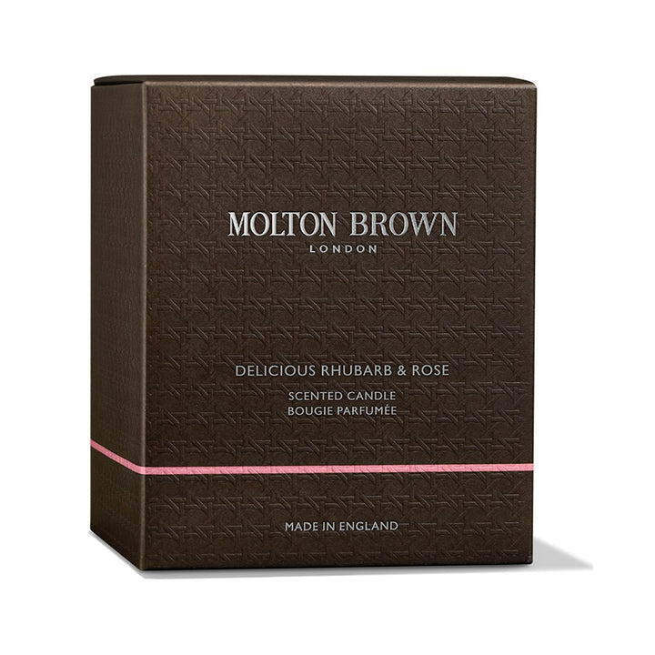 Delicious Rhubarb & Rose Scented Candle 190g