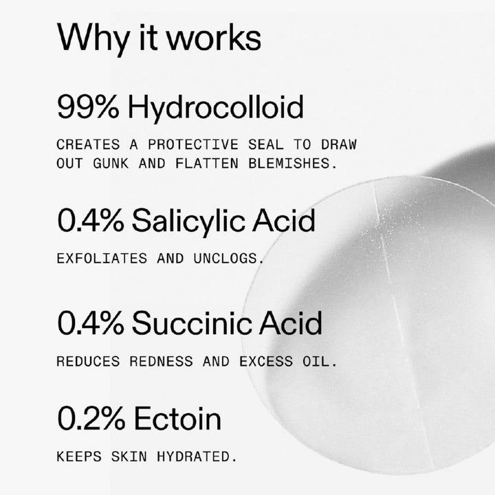 Hydrocolloid Invisible Pimple Patches 22 Pack