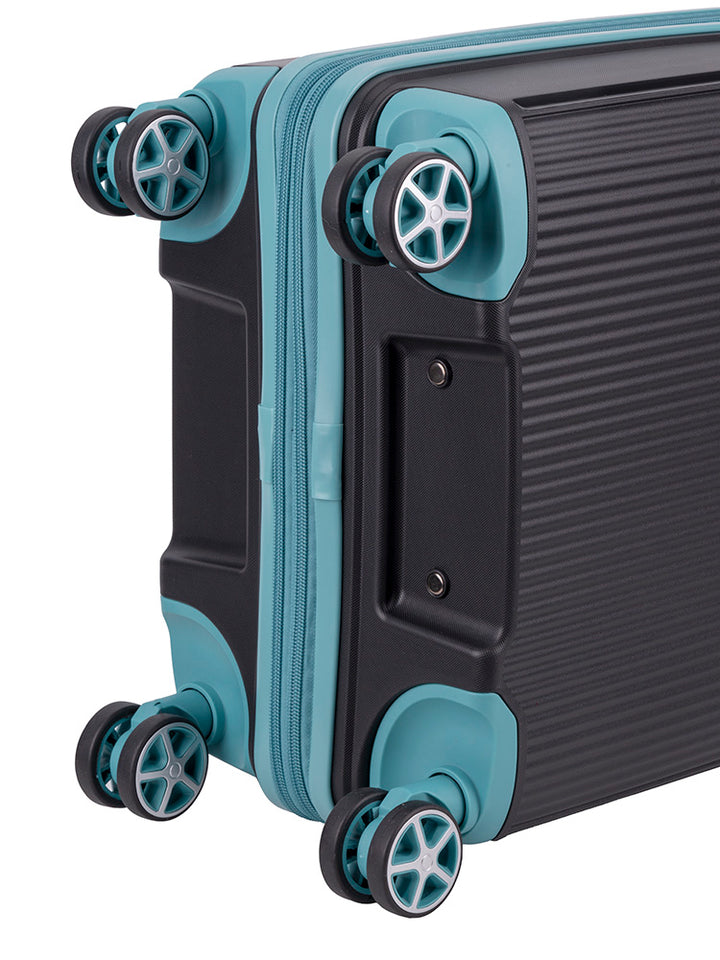 Traveler Carry On Trolley Case - Black/Blue