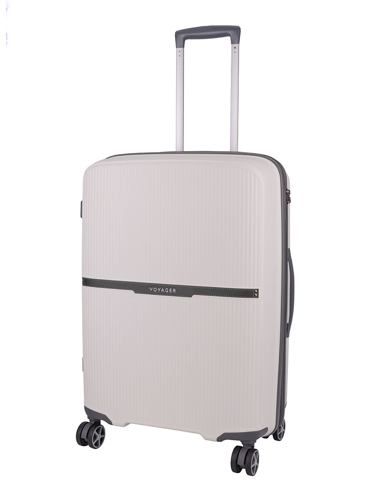 Traveler Medium Trolley Case - White/Grey