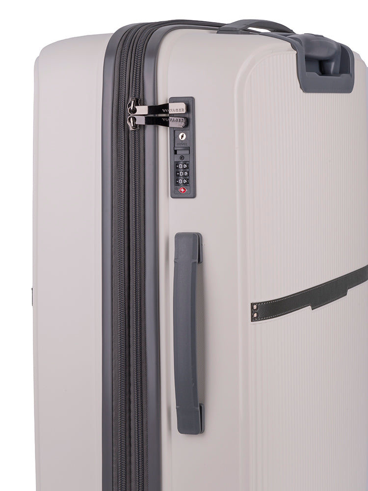 Traveler Medium Trolley Case - White/Grey