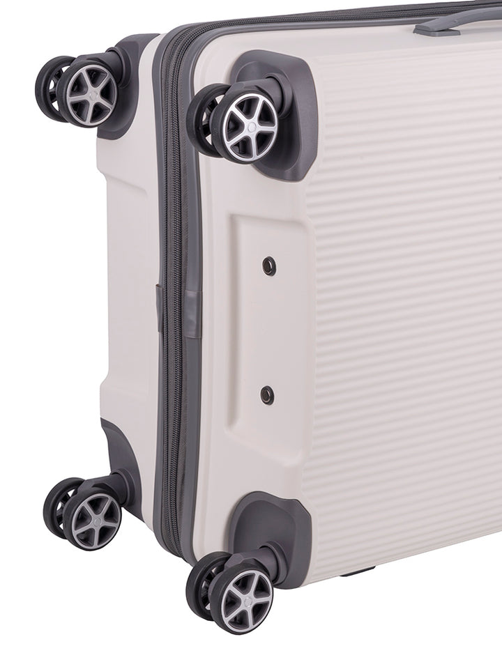 Traveler Medium Trolley Case - White/Grey