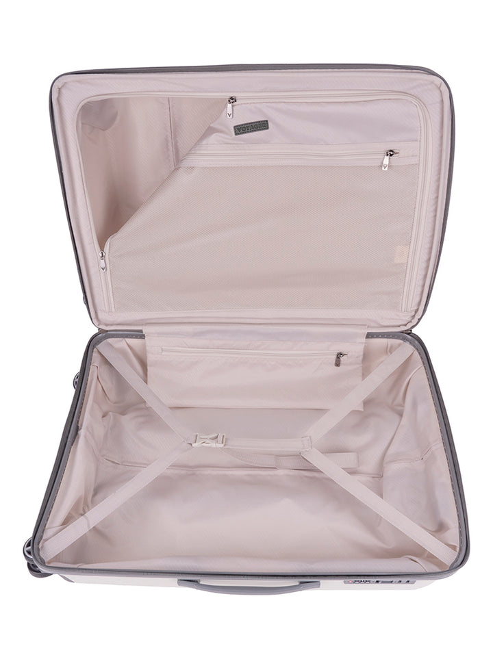 Traveler Medium Trolley Case - White/Grey