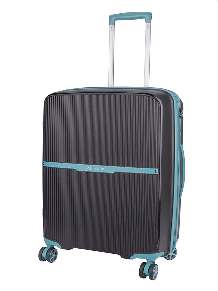 Traveler Medium Trolley Case - Black/Blue