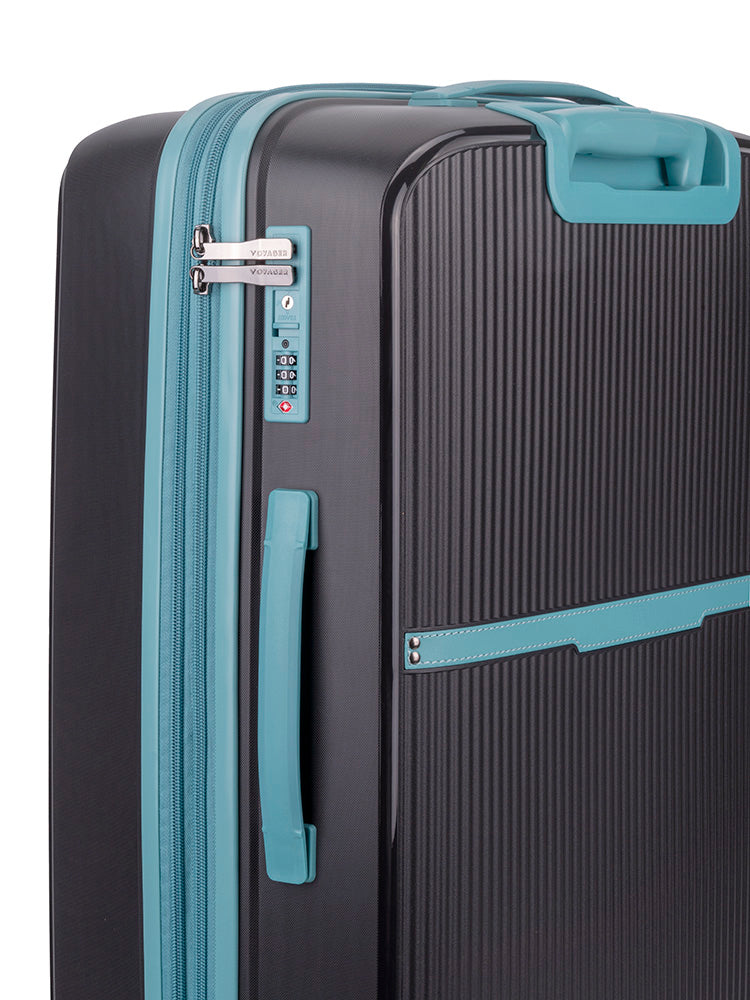 Traveler Medium Trolley Case - Black/Blue