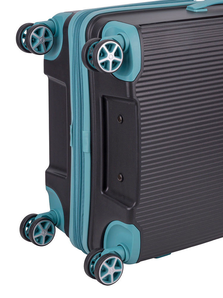 Traveler Medium Trolley Case - Black/Blue