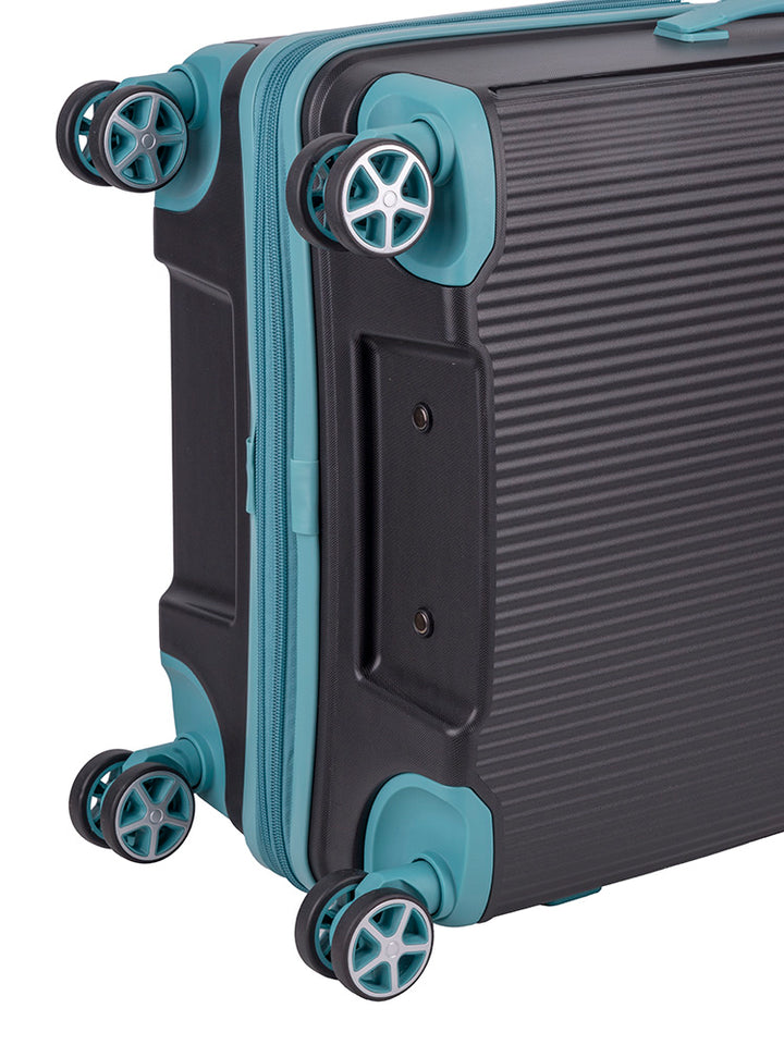 Traveler Medium Trolley Case - Black/Blue