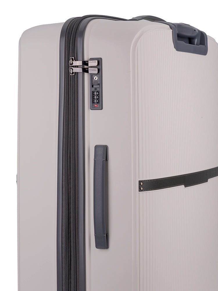 Traveler Large Trolley Case - White/Grey