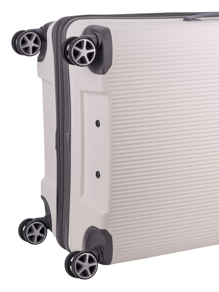 Traveler Large Trolley Case - White/Grey